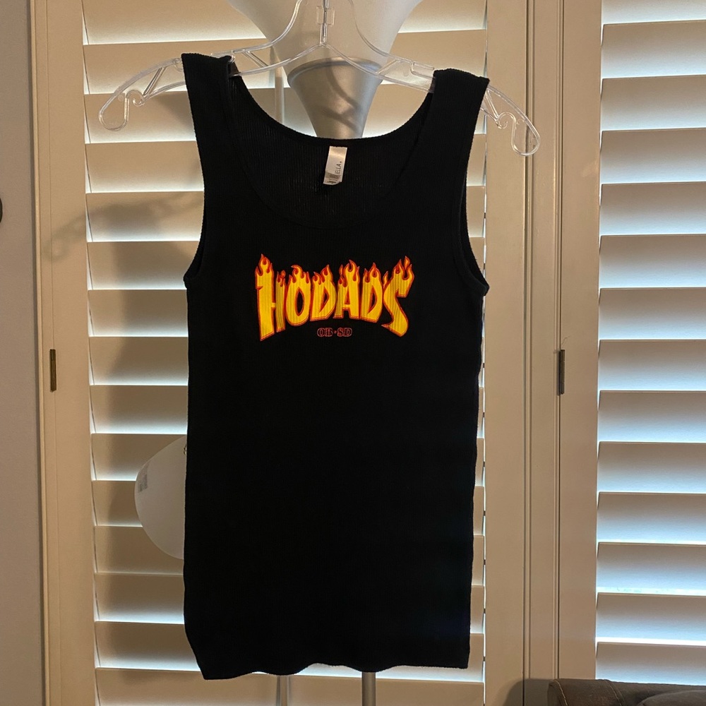 Hodads Black Ribbed Tank Black